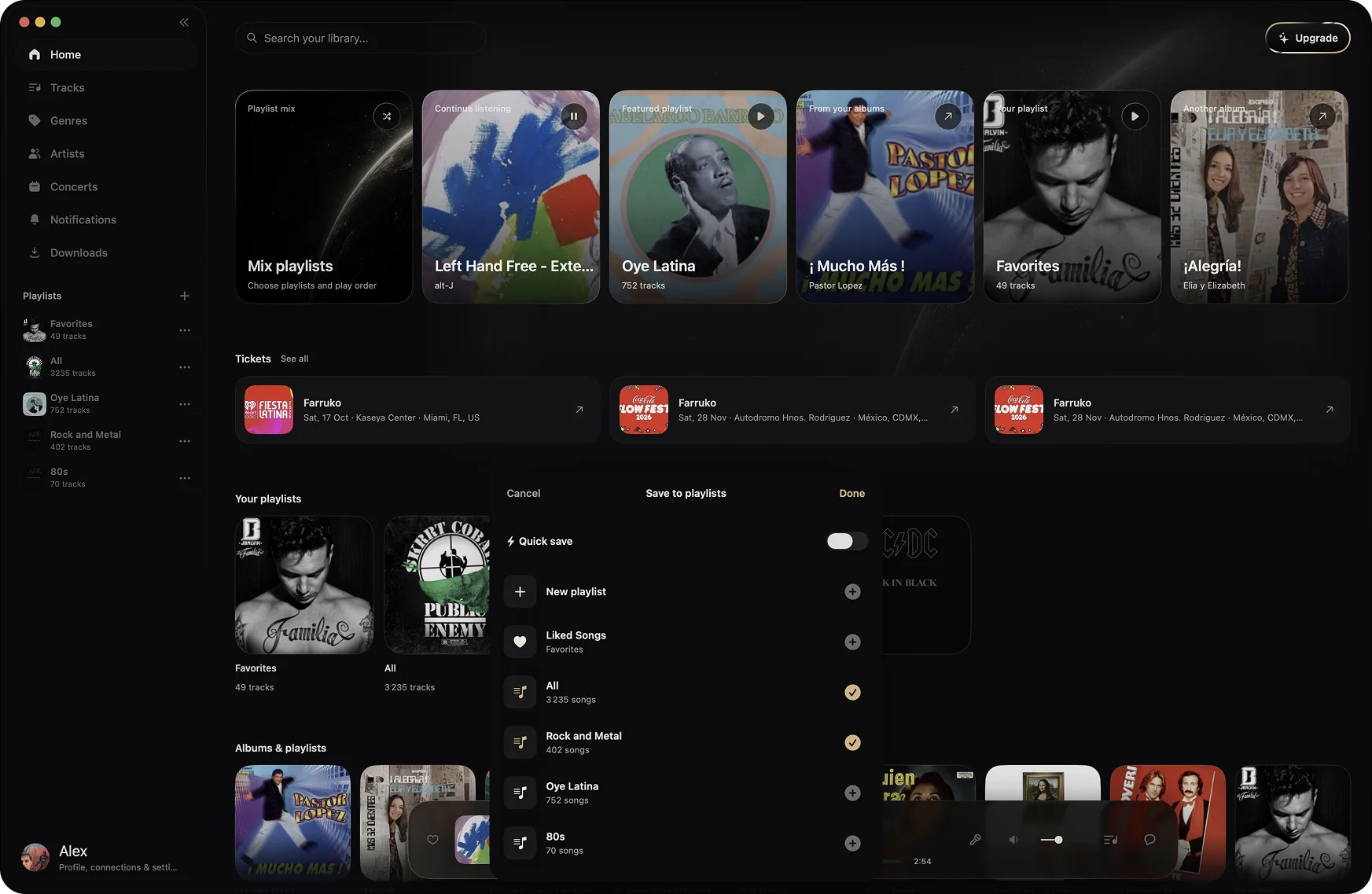 Sidus home and playlist management on macOS