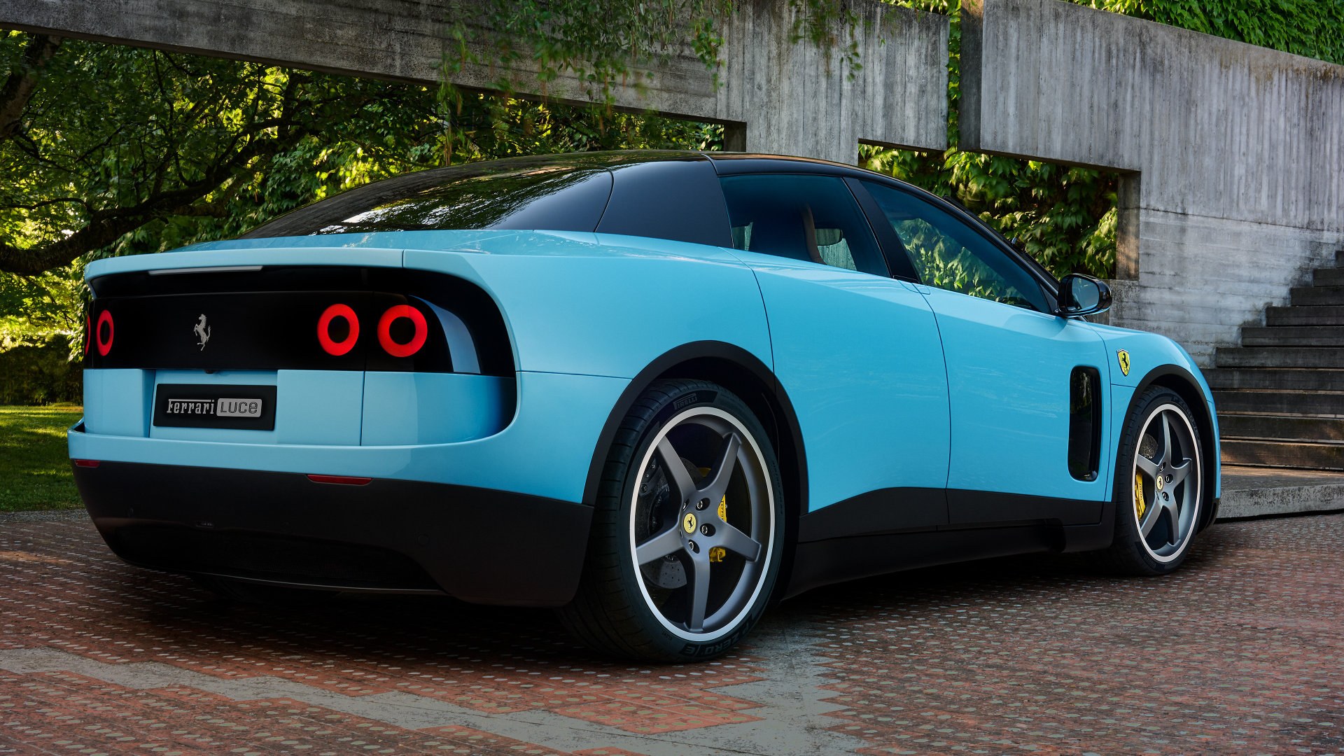 Ferrari Luce in Azzurro La Plata launch blue, official Ferrari media