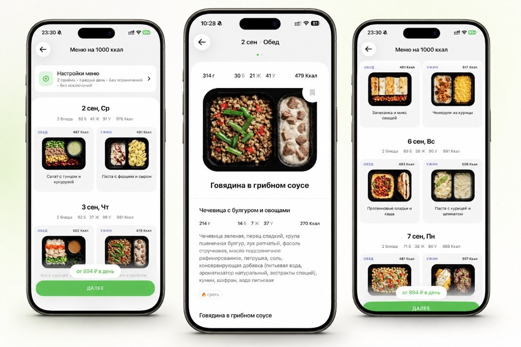 GrowFood menu